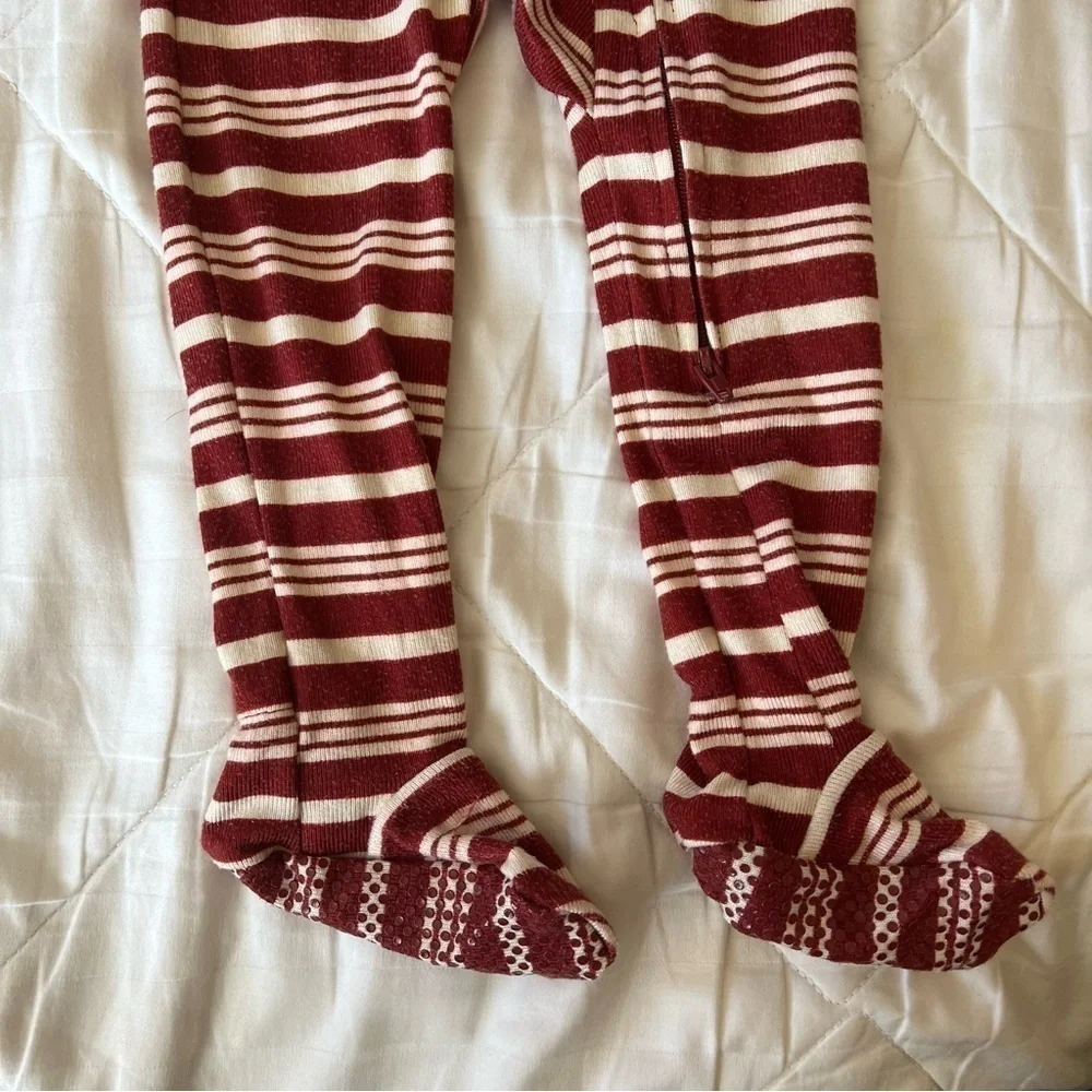 Set of Two Little Co by Lauren Conrad Holiday Zip Up Footie Pajama Size 18 Month